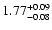 $\rm 1.77_{-0.08}^{+0.09}$