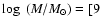 $\log~(M/M_\odot)=[9$