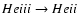 $He {\sc iii}\rightarrow He {\sc ii}$