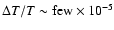 $\Delta T/T\sim {\rm few}\times
10^{-5}$