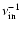 $ \nu_{\rm in}^{-1}$