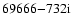 $69666{-}732 {\rm i}$