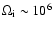 $\Omega_{\rm i} \sim 10^{6}$