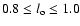 $0.8 \le
l_{\rm o} \le 1.0 $