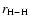 $r_{{\rm H-H}}$
