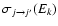 $\sigma_{j \to j'} (E_{k})$