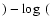 $)-\log~($