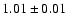 $1.01\pm0.01$