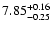 $\rm 7.85_{-0.25}^{+ 0.16}$