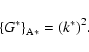 \begin{displaymath}
{\left\{G^*\right\}}_{\rm A*}= {\left(k^*\right)}^2.
\end{displaymath}