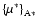 ${\left\{\mu^*\right\}}_{\rm A*}$