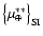 ${\left\{\mu_\oplus^{**}\right\}}_{\rm SI}$