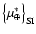 ${\left\{\mu_\oplus^*\right\}}_{\rm SI}$