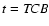 $t=\hbox{\textit{TCB}}$