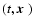 $(t,\mbox{\boldmath$x$ })$