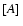${\left[A\right]}_{\rm }$