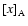 ${\left[x\right]}_{\rm A}$