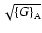 $\sqrt{{\left\{G\right\}}_{\rm A}}$