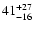 $41^{\rm +27}_{\rm -16}$