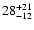 $28^{\rm +21}_{\rm -12}$