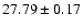 $27.79\pm0.17$