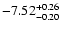 $-7.52^{\rm +0.26}_{\rm -0.20}$