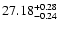 $27.18^{\rm +0.28}_{\rm -0.24}$