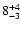 $8^{\rm +4}_{\rm -3}$