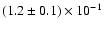 $(1.2\pm0.1)\times 10^{-1}$