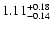 $\rm 1.11_{-0.14}^{+0.18}$