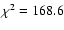 $\chi^2=168.6$