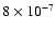 $8\times10^{-7}$