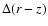 $\Delta (r-z)$