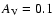 $A_{\rm V} = 0.1$