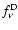 $f^{\rm D}_\nu$