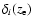 $\delta_i(z_{\rm e})$