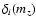 $\delta_i(m_z)$
