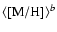 ${\langle {\rm [M/H]} \rangle}^b$