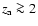 $z_{\rm a} \ga 2$