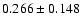 $ 0.266 \pm 0.148$