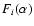 $F_i(\alpha)$