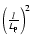 $\left(\frac{l}{L_{\rm p}}\right)^2$