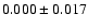$0.000\pm 0.017 $