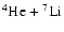 $\ensuremath{\null^4{\rm He}} + \ensuremath{\null^7{\rm Li}} $