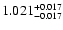 $\rm 1.021_{-0.017}^{+0.017}$