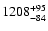$\rm 1208 ^{+95}_{-84}$