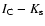 $I_{\rm C}- K_{\rm s}$