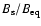 $B_{\rm s}/B_{\rm eq}$