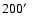 $200\hbox {$^\prime $ }$