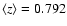 $\langle z \rangle = 0.792$